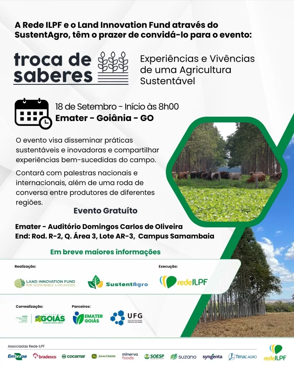 EVENTO: Troca de Saberes - Experiências e Vivências de uma Agricultura Sustentável