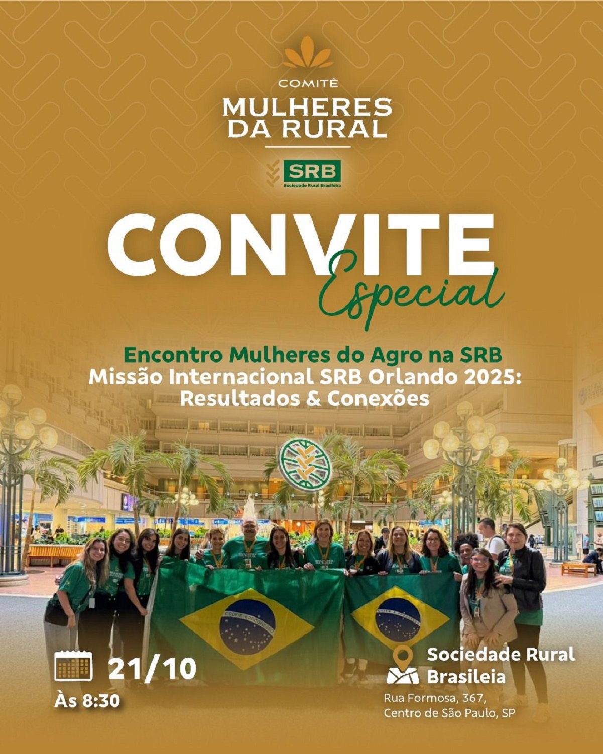 Encontro “Mulheres do Agro na SRB” promove troca de experiências e resultados da Missão Internacional Orlando 2025